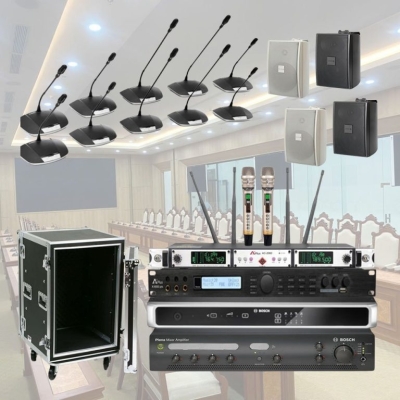 Cấu hình âm thanh phòng họp 29 micro bosch CCS 1000