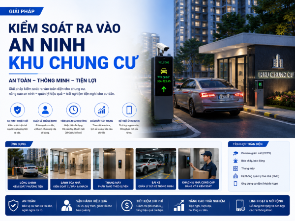 Giải pháp kiểm soát ra vào an ninh cho khu Chung cư