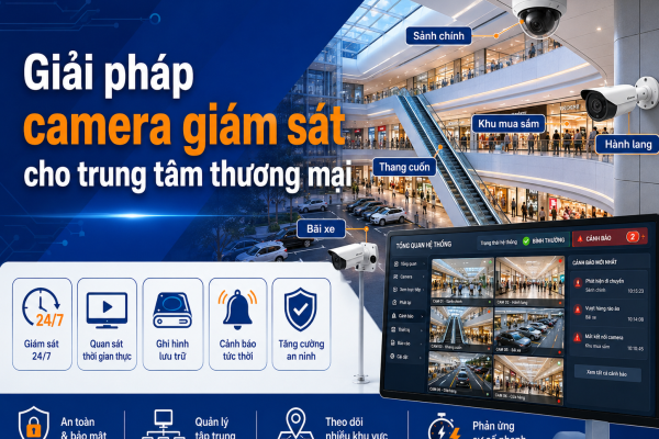 Giải pháp camera giám sát cho trung tâm thương mại