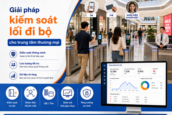 Giải pháp kiểm soát lối đi bộ cho trung tâm thương mại