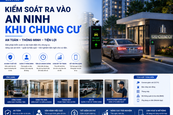 Giải pháp kiểm soát ra vào an ninh cho khu Chung cư