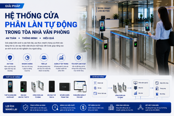 Automatic Lane Dividing Door System in Office Building