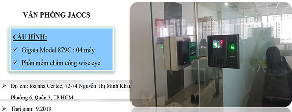 Dự án chấm công văn phòng Jacc HCM