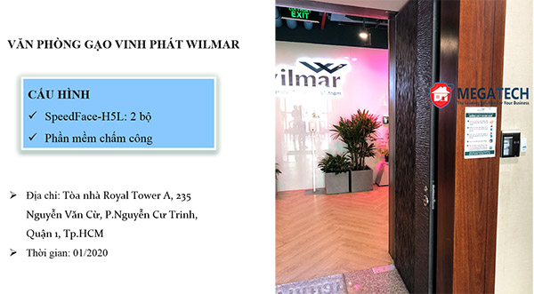 Dự án chấm công văn phòng Wilmar